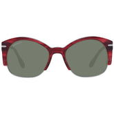 Serengeti Red Acetate & Metal Sunglasses